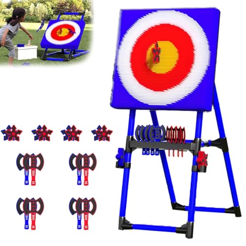 Axtwurfspiel für Garten - 2-in-1 Axtwurf- und Dart-Zielset für Innen- und Außenbereich, ideal für lustige Sportaktivitäten und Gartenspiele Axtwurfspiel für Garten - 2-in-1 Axtwurf- und Dart-Zielset für Innen- und Außenbereich, ideal für lustige Sportaktivitäten und Gartenspiele von Generisch