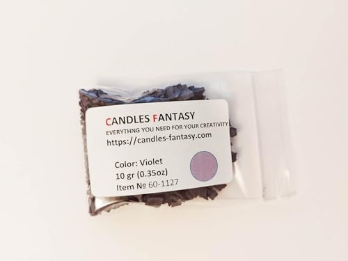 BEKRO Violett Kerzenfarbe - für Paraffin, Bienenwachs, Soja, Stearin, Palmwachs - Made in Germany (20g) von Generisch