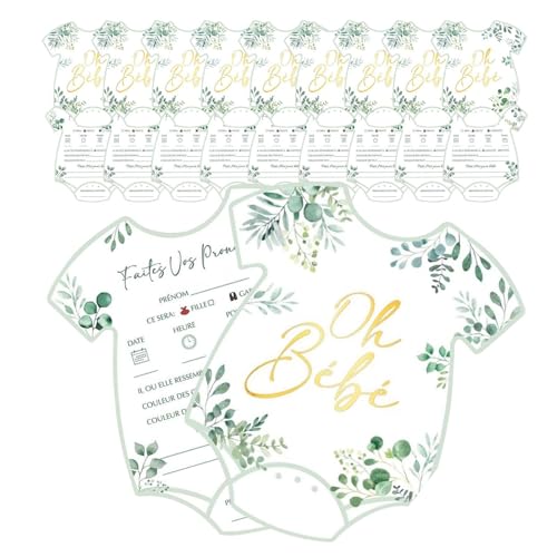 Baby-Prognose- Und Ratgeberkarten | Lustige Ratschlagkarten für Baby-Shower-Spiele,Neutrales Spiele-Set für Mädchen, Familie, Gäste, Abschlussfeiern, Eltern und Feiern von Generisch