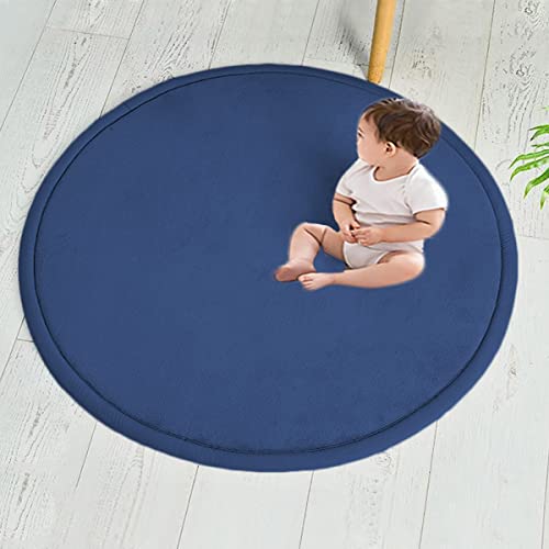 Baby-Spielmatte, rund, Korallensamt, groß, weich, rutschfest, Krabbelteppich für Säuglinge und Kleinkinder, 180 cm, marineblau, ideal zum Spielen und zur Sicherheit Baby-Spielmatte, rund, Korallensamt, groß, weich, rutschfest, Krabbelteppich für Säuglinge und Kleinkinder, 180 cm, marineblau, ideal zum Spielen und zur Sicherheit von Generisch