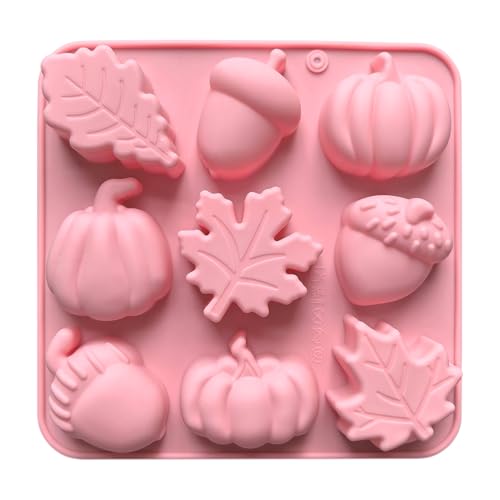 Backformen, Silikonformen, 9 Mulden, Silikon-Backformen, Cupcake-Formen – Herbstdekoration, Bastelwerkzeuge für Thanksgiving, Harz, Seife, Schokolade, Kuchen, Kerzen, Basteln, Heimdekoration Backformen, Silikonformen, 9 Mulden, Silikon-Backformen, Cupcake-Formen – Herbstdekoration, Bastelwerkzeuge für Thanksgiving, Harz, Seife, Schokolade, Kuchen, Kerzen, Basteln, Heimdekoration von Generisch
