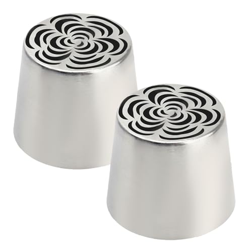 Backspitzen Aus Edelstahl | Spülmaschinengeeignet | Für Torten, Cupcakes & Desserts | Blumenmuster-Design | Ideal Für Hochzeiten & Weihnachtsbäckerei von Generisch