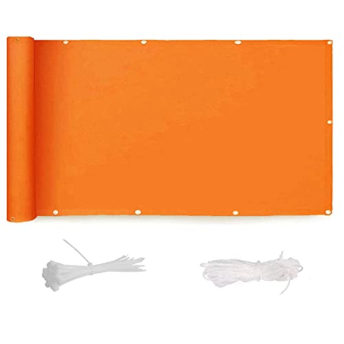 Balkon 0,8 x 9,5 m – 95 % UV-Schutz, wasserdichtes Windschutznetz für O, Hinterhof, Veranda, leicht zu reinigender Außenzaun in leuchtendem Orange Balkon 0,8 x 9,5 m – 95 % UV-Schutz, wasserdichtes Windschutznetz für O, Hinterhof, Veranda, leicht zu reinigender Außenzaun in leuchtendem Orange von Generisch