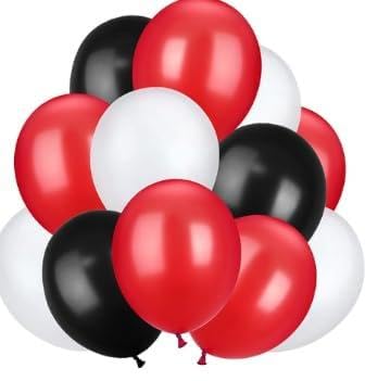 Ballonbogen-Set, 30,5 cm, 60 Stück, 3 Farben, für Babyparty, Geburtstag, Hochzeit, Brautparty, Jahrestag, Prinzessin, Karneval, Veranstaltungen, Dekorationen, Neujahr, Halloween, Weihnachten (schwarz von Generisch