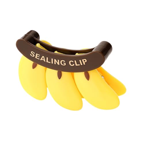 Bananen-Form-Lebensmittel beutel Clip und Kühlschrank magnete, 3D-Kunststoff Bananen-Form Snack-Versiegelung clip, kreative Dual-Use-Clips für Küche, Heim-und Büro dekor von Generisch