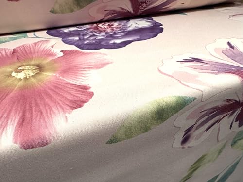 Barcelona Stretch-Stoff, gewebt, für Kleiderhosen, Anzugstoff, Meterware, Jumbo-Blumendruck, Hellrosa und Flieder Barcelona Stretch-Stoff, gewebt, für Kleiderhosen, Anzugstoff, Meterware, Jumbo-Blumendruck, Hellrosa und Flieder von Generisch