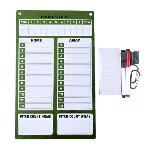 Baseball Positions Magnettafel | Wischbare Magnettafel Für Dugout & Sportplatz | Beidseitiges Softball Klemmbrett Mit Magnetischer Trainingshilfe Für Wettkampfmanagement, Training Und Teamstrategie von Generisch