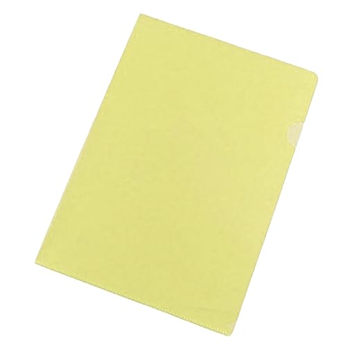 Basics Hartplatten-Klemmbrett -A4 1er-Pack, Klemmmappe mit Gummierter Schreibplatte, Aufklappbare Schreibplatte Klemmbretter Clipboard Zwischenablage, Gelb von Generisch
