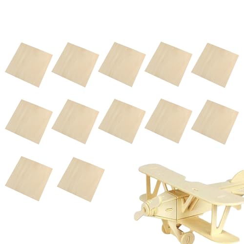 Bastelholzstücke - basteln quadratische Holzlücken | Dünne Rechteck Holzbrettstücke | 12 PCs Blank unfertiger quadratischer Holzblätter zum Zeichnen, Holzgravur, Schneiden Bastelholzstücke - basteln quadratische Holzlücken | Dünne Rechteck Holzbrettstücke | 12 PCs Blank unfertiger quadratischer Holzblätter zum Zeichnen, Holzgravur, Schneiden von Generisch
