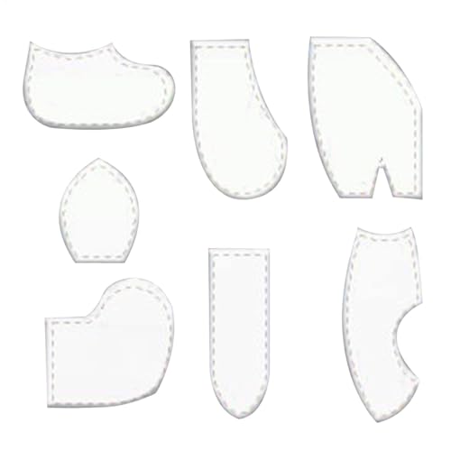 Bastelschablonen-Set – Schnittmuster-Vorlage Lineal-Set – Hasenpuppen Quilt-Lineale in 3 Größen | -Plüsch-Acryl- , Puppen, Spielzeug, Nähwerkzeug, Geschenk für Bastelliebhaber von Generisch