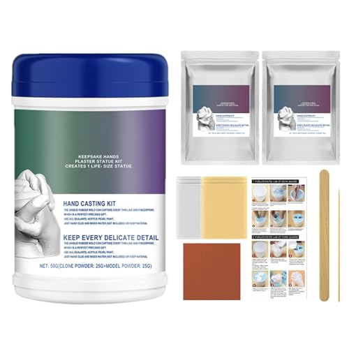 Bauchabguss-Set Für Schwangerschaft - Gießpulver Zum Anrühren Und Gießen,Formwerkzeug Für Skulpturen Für Kinder, Kleinkinder, Die Ganze Familie Und Weihnachtsbasteln Bauchabguss-Set Für Schwangerschaft - Gießpulver Zum Anrühren Und Gießen,Formwerkzeug Für Skulpturen Für Kinder, Kleinkinder, Die Ganze Familie Und Weihnachtsbasteln von Generisch