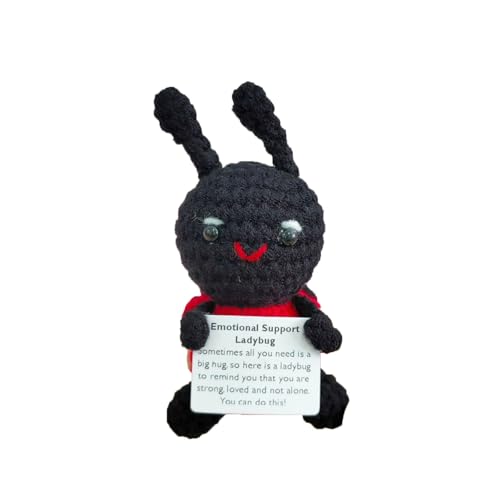 Baumarkt Lustige handgemachte Puppen mit positiven Karten für Geburtstagsautos nach Hause Boxsackhaken (Black, 8cm) von Generisch