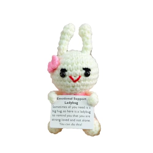 Baumarkt Lustige handgemachte Puppen mit positiven Karten für Geburtstagsautos nach Hause Boxsackhaken (White, 8cm) von Generisch
