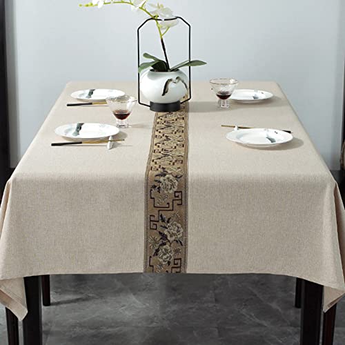 Baumwoll-Leinen-Tischdecke, merzerisierter, waschbarer Stoff für Zuhause und Restaurant Baumwoll-Leinen-Tischdecke, merzerisierter, waschbarer Stoff für Zuhause und Restaurant von Generisch