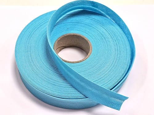 Baumwolle Schrägband vorgefalzt 40/20mm aqua-blau 10m Baumwolle Schrägband vorgefalzt 40/20mm aqua-blau 10m von Generisch