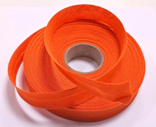 Baumwolle Schrägband vorgefalzt 40/20mm orange 10m Baumwolle Schrägband vorgefalzt 40/20mm orange 10m von Generisch