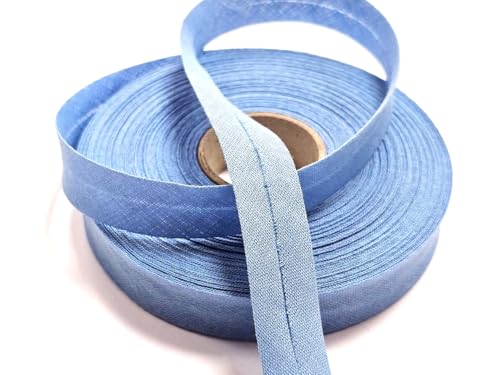 Baumwolle Schrägband vorgefalzt 40/20mm pastellblau 10m Baumwolle Schrägband vorgefalzt 40/20mm pastellblau 10m von Generisch