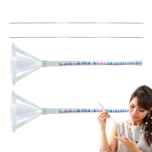 Beading Funnel - Clay Bead Beading Funnel | Clay Bead Jewelry Beading Funnel, Bracelet Beading Funnel Tool Parent Child Interaction Jewelry Crafting Tools For Classroom Handicraft Class von Generisch