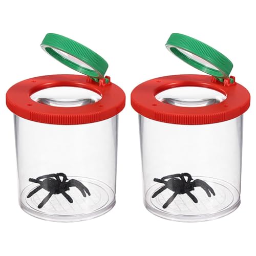 Becherlupe 45mm Mit Doppellupe, Sichtglas Für Insekten, Insektenbeobachten, Lupendose Für Kinder Ab 5 Jahren, 2 Stück Becherlupe 45mm Mit Doppellupe, Sichtglas Für Insekten, Insektenbeobachten, Lupendose Für Kinder Ab 5 Jahren, 2 Stück von Generisch