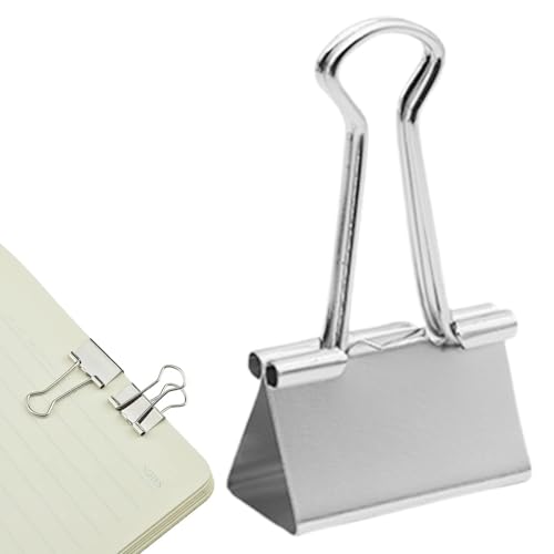 Befestigung,Metallklammern mit elegantem Metallic-Finish, ideal zum Befestigen von dickem Papier für Schule Wiederverwendbar langlebig und in verschiedenen Farben/Größen erhältlich. von Generisch
