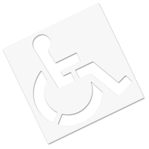 Behindertenparkplatz Schablone - Behindertenparkplatz Boden Vorlage,Witterungsbeständige Hochsichtbare Markierungen Für Gehbehinderte Straßen Behindertenparkplatz Schablone - Behindertenparkplatz Boden Vorlage,Witterungsbeständige Hochsichtbare Markierungen Für Gehbehinderte Straßen von Generisch