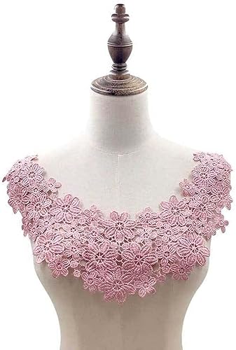 Bekleidung, mehrfarbig, Blumenmuster, Hochzeit, bestickt, Spitzenstoff, Applikation, Ausschnitt, Spitzenhalsband, Rosa, Haltbarkeit von Generisch