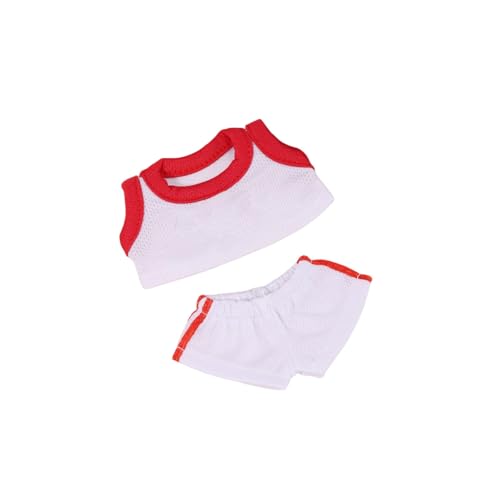 Bekleidungs Set für 17cm Puppen Fußball und Basketball Trikots Sommer Kleidung für Fußball Fans und Basketball Fans (Keine Puppe enthalten) (B) von Generisch