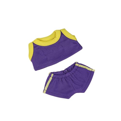 Bekleidungs Set für 17cm Puppen Fußball und Basketball Trikots Sommer Kleidung für Fußball Fans und Basketball Fans (Keine Puppe enthalten) (D) von Generisch