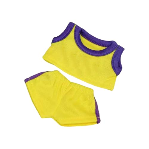 Bekleidungs Set für 17cm Puppen Fußball und Basketball Trikots Sommer Kleidung für Fußball Fans und Basketball Fans (Keine Puppe enthalten) (F) von Generisch