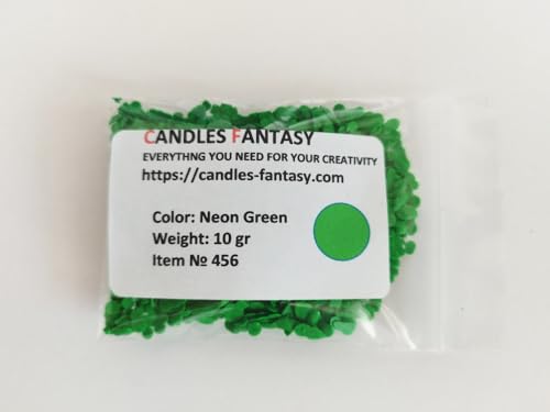Bekro Farbstoff - Neon Grün für Kerzen und Schmelzwachs, Farbstoff für Bienenwachs, Paraffin, Sojawachs (500g) von Generisch