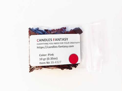 Bekro Kerzenfarbe Dunkelrosa - für Paraffin, Bienenwachs, Soja, Stearin, Palmwachs - Made in Germany (500g) von Generisch
