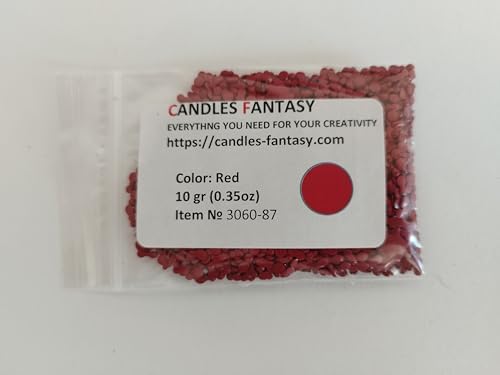 Bekro Kerzenfarbe rot - für Paraffin, Bienenwachs, Soja, Stearin, Palmwachs - Made in Germany (500g) von Generisch