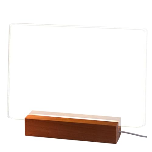 Beleuchtete Löschtafel,Leuchtbare Löschtafel | Acryl-Nachrichtenmarkierungstafel mit Ständer und 6 Farbmarkierungen,Klarer,löschbarer Notizblock, leuchtendes Memo für den persönlichen kreativen Gebra Beleuchtete Löschtafel,Leuchtbare Löschtafel | Acryl-Nachrichtenmarkierungstafel mit Ständer und 6 Farbmarkierungen,Klarer,löschbarer Notizblock, leuchtendes Memo für den persönlichen kreativen Gebra von Generisch