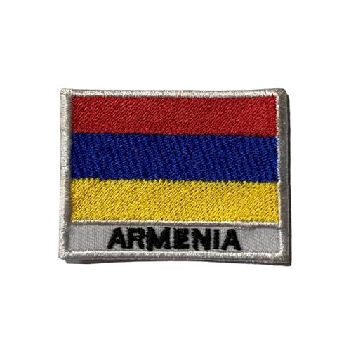 Bestickte Flagge mit Namen Patch Aufbügeln/Aufnähen Abzeichen Nationalsymbol Militär Patch für Kleidung Rucksäcke Kappen Armenien Bestickte Flagge mit Namen Patch Aufbügeln/Aufnähen Abzeichen Nationalsymbol Militär Patch für Kleidung Rucksäcke Kappen Armenien von Generisch