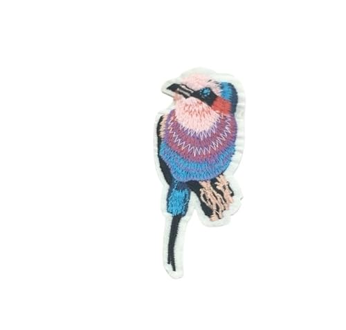 Bestickter Vogel Patch - Bügelapplikation mit selbstklebender Rückseite für DIY Kleidung & Accessoires (K) von Generisch