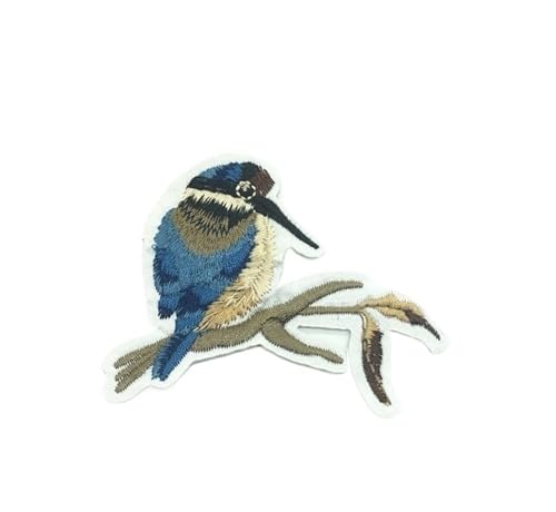 Bestickter Vogel Patch - Bügelapplikation mit selbstklebender Rückseite für DIY Kleidung & Accessoires (L) von Generisch