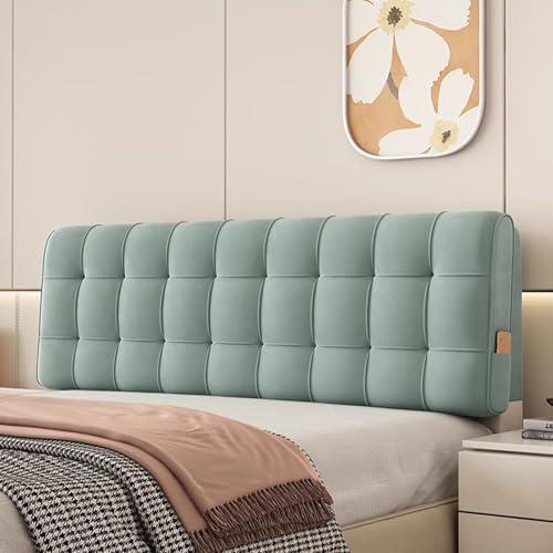Bett-Lesekissen, holländischer Samtstoff, dick, kratz- und staubabweisend, waschbar, Doppelbett-Kopfteilschutz, Schonbezug (160 x 60 x 6 cm Riemen) für Schlafzimmer-Dekor von Generisch