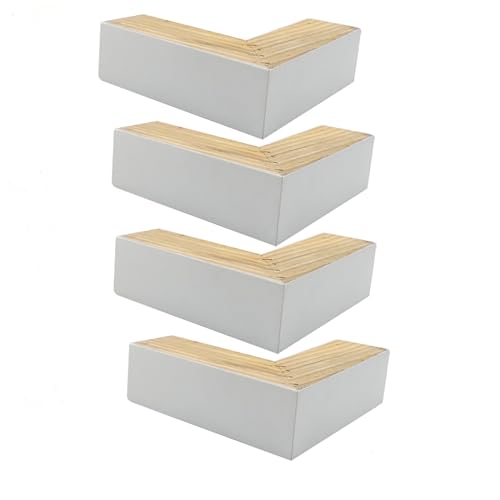 Betterhöhungen und Sofafüße aus Holz, Ersatz-Möbelbeine (5 cm) für Kommode und Sofa, Holzbeine für verbesserte Stabilität und Stil, 4 Stück von Generisch