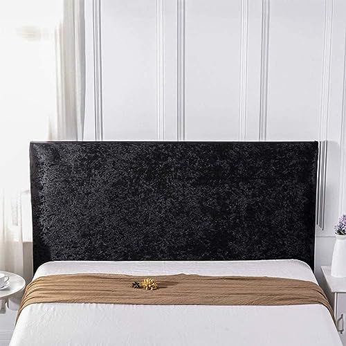 Bettkopfteil-Schonbezug aus Pannesamt, Stretch-Möbelschutz für Einzel-/Kingsize-/Doppelbetten, Holz, staubdicht und stilvoll von Generisch