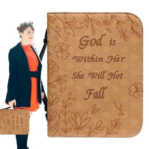 Bibelabdeckung Für Frauen | Gemüsegarten Für Tragbare Buchumschlag, Tragbare PU Leder Manuelle Schutzhülle Für Gläubige, Vatertagsgeschenk, Leseliebhaber von Generisch