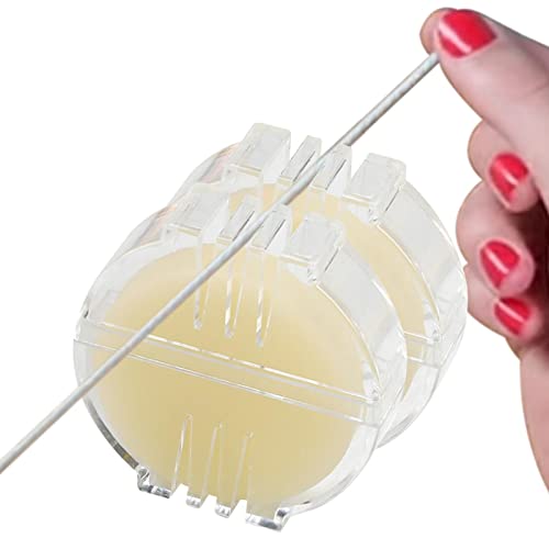 Bienenwachs-Garn-Conditioner – 2 Stück Fadenwachs, Fadenspülung Bienenwachs zum Nähen, Faden Bienenwachsfaden Conditioner zum Quilten Nähen, Stärkung von Linee Stickwachs für Faden Bienenwachs-Garn-Conditioner – 2 Stück Fadenwachs, Fadenspülung Bienenwachs zum Nähen, Faden Bienenwachsfaden Conditioner zum Quilten Nähen, Stärkung von Linee Stickwachs für Faden von Generisch