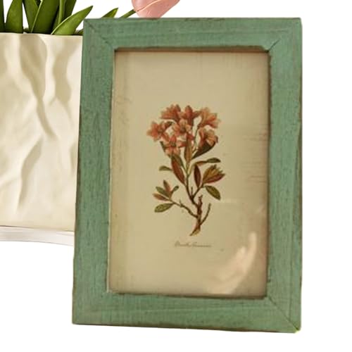 Bilderrahmen, dekorativer Holz-Bilderrahmen, Vintage-Stil, 7,6 x 12,7 cm, Tisch- und Wandmontage, Foto-Display für Hochzeit Bilderrahmen, dekorativer Holz-Bilderrahmen, Vintage-Stil, 7,6 x 12,7 cm, Tisch- und Wandmontage, Foto-Display für Hochzeit von Generisch