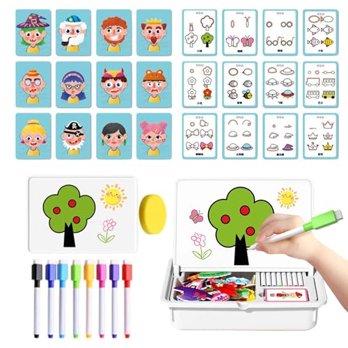 Bildungsrätsel - 25x8x33cm Magnetic Face Game, Vorschule Zeichenbrett, Lernaktivitätsspielzeug, Feinmotorik -Entwicklungssatz | Interaktiver kreatives Puzzle -Board für Schulklassenzimmer Bildungsrätsel - 25x8x33cm Magnetic Face Game, Vorschule Zeichenbrett, Lernaktivitätsspielzeug, Feinmotorik -Entwicklungssatz | Interaktiver kreatives Puzzle -Board für Schulklassenzimmer von Generisch