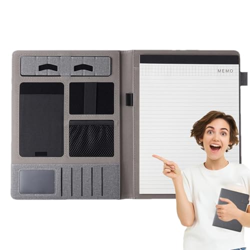 Binder für Meetings | Binder Organizer für das Notizbuch A4 Mehrzweckgeschäft - Dokumentenmappe für Männer und Frauen für Arbeitszimmer, Konferenzraum von Generisch