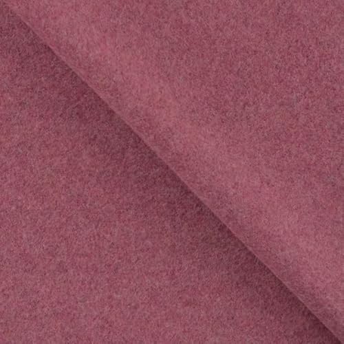 Bio Baumwoll Fleece Meterware - Fleecestoff Bio - Organic Baumwolle - Polarfleece Winterstoff - Biofleece Fleecejacke nähen *Ab 25 x 145 cm, Farbe: 019 rot mel. von Generisch
