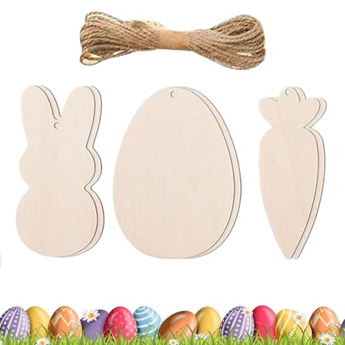Blanko- -Holzausschnitte – Hase, Ei, Karotte, unlackierte Ornamente, Bastelbedarf für handgefertigte Dekorationen, Klassenzimmer-Frühlingsprojekte, Türschilder und kreative Kunst für Kinder Blanko- -Holzausschnitte – Hase, Ei, Karotte, unlackierte Ornamente, Bastelbedarf für handgefertigte Dekorationen, Klassenzimmer-Frühlingsprojekte, Türschilder und kreative Kunst für Kinder von Generisch