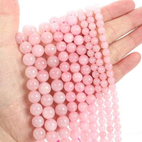 Blaue Steinperlen, glatt, rund, lose Abstandshalter, Perlen für Schmuck, DIY, Armband, Ohrringe, Zubehör, 8 mm, 44–46 Stück Blaue Steinperlen, glatt, rund, lose Abstandshalter, Perlen für Schmuck, DIY, Armband, Ohrringe, Zubehör, 8 mm, 44–46 Stück von Generisch