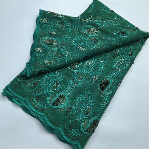Blauer Pailletten-Mesh-Tüll-Spitzenstoff, Stickerei, französischer Spitzenstoff, afrikanische Braut, Hochzeitskleid für Frauen Blauer Pailletten-Mesh-Tüll-Spitzenstoff, Stickerei, französischer Spitzenstoff, afrikanische Braut, Hochzeitskleid für Frauen von Generisch