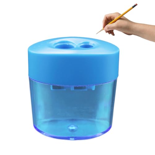 Bleistiftspitzer Für Das Klassenzimmer | Handspitzer Mit Doppelspitze - Ergonomisches Tragbares Anspitzwerkzeug, Schulmaterial Für Schüler, Lehrer, Zuhause Und Klassenzimmer von Generisch