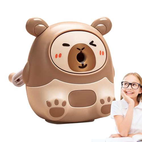 Bleistiftspitzer Handheld, Bleistiftschärfer | Bleistiftspitzer für Schulkinder | Handbuch niedlicher Cartoon Capybara-geformtes Spinner-Werkzeug für Kinder Mädchen Studenten Kunst Zeichnung Lieferung Bleistiftspitzer Handheld, Bleistiftschärfer | Bleistiftspitzer für Schulkinder | Handbuch niedlicher Cartoon Capybara-geformtes Spinner-Werkzeug für Kinder Mädchen Studenten Kunst Zeichnung Lieferung von Generisch